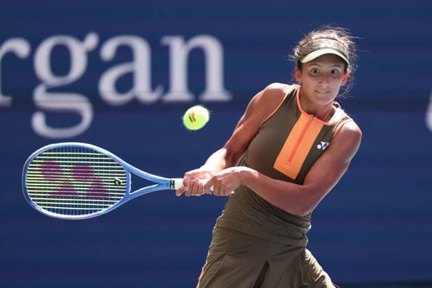 Lea Nilsson (SWE), Maedchen Einzel, Girls Singles, US Open Championships 2023, USTA Billie Jean King National Tennis Center, Flushing Meadows, New York, USA . Copyright: xJuergenxHasenkopfx