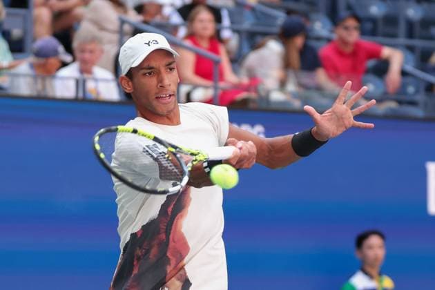 Felix Auger-Aliassime (CAN), US Open Championships 2023, USTA Billie Jean King National Tennis Center, Flushing Meadows, New York, USA . Copyright: xJuergenxHasenkopfx