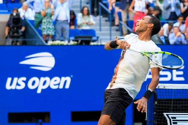 September 3, 2025, Flushing Meadows, New York, USA: Felix Auger-Aliassime reacts after winning his match against Alex de Minaur on Day 11 of the 2025 US Open at USTA Billie Jean King National Tennis Center on Wednesday September 3, 2025 in the Flushing neighborhood of the Queens borough of New York City. JAVIER ROJAS PI Flushing Meadows USA - ZUMAp124 20250903_zaa_p124_054 Copyright: xJavierxRojasx