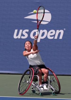 Yui Kamiji (JPN), Rollstuhl Damen Einzel, Wheelchair Ladies Singles, US Open Championships 2023, USTA Billie Jean King National Tennis Center, Flushing Meadows, New York, USA . Yui Kamiji (JPN), Rollstuhl Damen Einzel, US Open Championships 2023, USTA Billie Jean King National Tennis Center, Flushing Meadows, New York, USA . Copyright: xJuergenxHasenkopfx