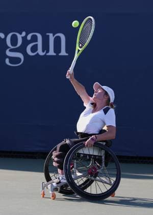 Ela Porges (GER), Rollstuhl Maedchen Einzel, Wheelchair Girls Singles, US Open Championships 2023, USTA Billie Jean King National Tennis Center, Flushing Meadows, New York, USA . Copyright: xJuergenxHasenkopfx