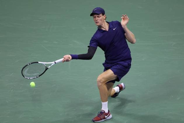 September 3, 2025, New York City, New York, United States: JANNIK SINNER of Italy during the match against L. Musetti of Italy in quarterfinals of US Open 2025 at the USTA Billie Jean King National Tennis Center. Queens, New York City. Sinner won 6:1, 6:4, 6:2. New York City United States - ZUMAc278 20250903_zsp_c278_032 Copyright: xMarcinxCholewinskix