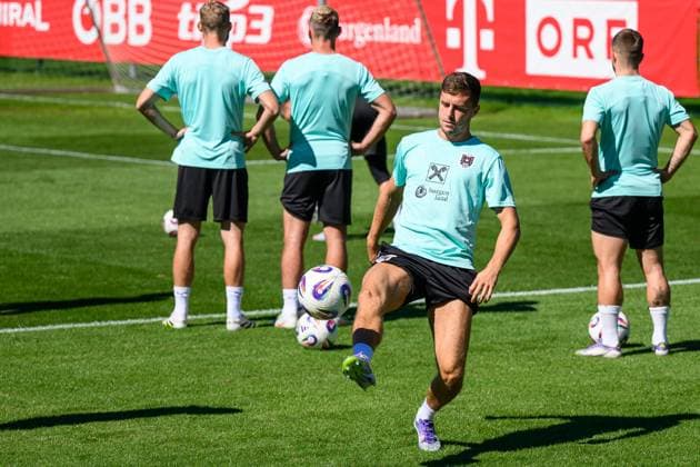 SOCCER - FIFA WC quali, AUT vs CYP WINDISCHGARSTEN,AUSTRIA,04.SEP.25 - SOCCER - FIFA World Cup, WM, Weltmeisterschaft, Fussball 2026, European Qualifiers, group stage, OEFB international match, Länderspiel, Nationalmannschaft Austria vs Cyprus, preview, training AUT. Image shows Christoph Baumgartner (AUT).  GEPAxpictures xDanielaxMoser