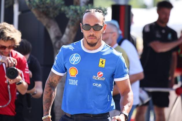 Lewis Hamilton (Scuderia Ferrari HP, 44) ,ITA, Formel 1 Weltmeisterschaft, Italian Grand Prix, Monza, Autodromo Nazionale Monza, Media Day, 04.09.2025 ITA, Formel 1 Weltmeisterschaft, Italian Grand Prix, Monza, Autodromo Monza, Media Day, 04.09.2025 Monza Copyright: xEibner-Pressefoto AnnikaxGrafx EP_AGF