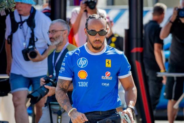 Formel 1 GP Italien Monza, Donnerstag, 04.09.2025 Lewis Hamilton 44, Scuderia Ferrari; Formel 1 GP Italien Monza, Donnerstag, 04.09.2025 Copyright: xBEAUTIFULxSPORTS Erlhofx