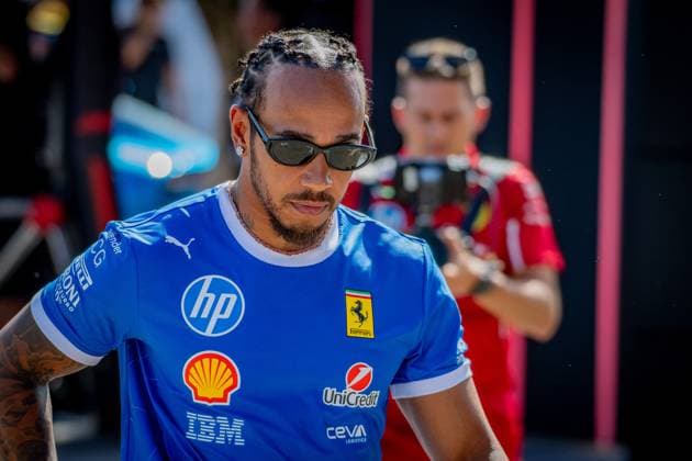 Formel 1 GP Italien Monza, Donnerstag, 04.09.2025 Lewis Hamilton 44, Scuderia Ferrari; Formel 1 GP Italien Monza, Donnerstag, 04.09.2025 Copyright: xBEAUTIFULxSPORTS Erlhofx