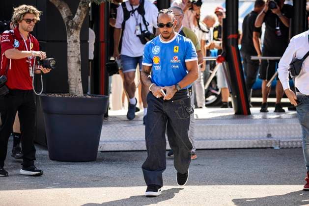 F1 - ITALIAN GRAND PRIX 2025 HAMILTON Lewis (gbr), Scuderia Ferrari SF-25, portrait during the 2025 Formula 1 Pirelli Grand Premio d™Italia, 2025 Italian Grand Prix, 16th round of the 2025 FIA Formula One World Championship, WM, Weltmeisterschaft from September 5 to 7, 2025 on the Autodromo Nazionale Monza, in Monza, Italy - MonzaItaly  Copyright: xXavixBonillax