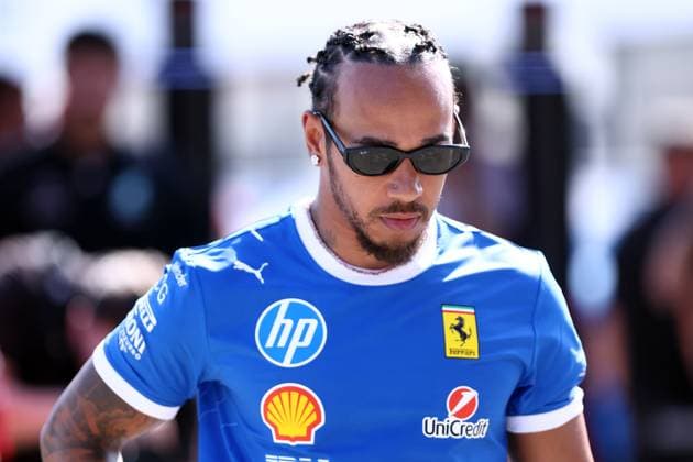 F1 Grand Prix of Italy Lewis Hamilton of Scuderia Ferrari looks on in the Paddock during previews ahead of the F1 Grand Prix of Italy at Autodromo Nazionale on September 4, 2025 in Monza, Italy. Monza Autodromo Nazionale Italy Copyright: xMarcoxCanonierox