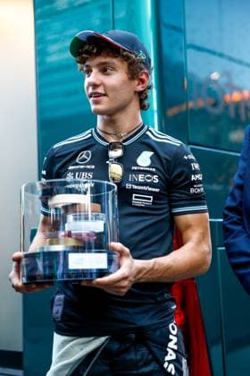 12 Andrea Kimi Antonelli (ITA, Mercedes-AMG Petronas F1 Team), F1 Grand Prix of Italy at Autodromo Nazionale Monza on September 4, 2025 in Monza, Italy. (Photo by HOCH ZWEI) Monza Italy