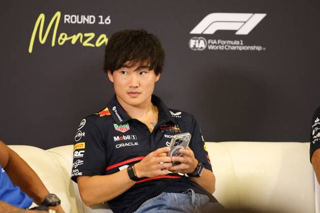 Yuki Tsunoda (Oracle Red Bull Racing, 22), Pressekonferenz, ITA, Formel 1 Weltmeisterschaft, Italian Grand Prix, Monza, Autodromo Nazionale Monza, Media Day, 04.09.2025 ITA, Formel 1 Weltmeisterschaft, Italian Grand Prix, Monza, Autodromo Monza, Media Day, 04.09.2025 Monza Copyright: xEibner-Pressefoto AnnikaxGrafx EP_AGF