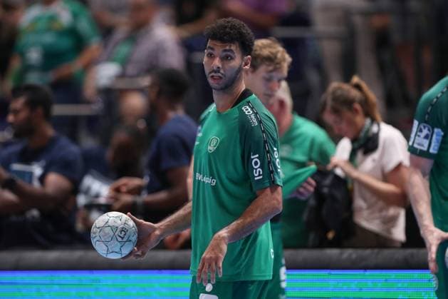 04.09.2025, xtgx, Handball, Daikin HBL, SC DHfK Leipzig - TBV Lemgo Lippe v.l. Ahmed Moustafa Khairi Nasralla (Leipzig, 17) Leipzig