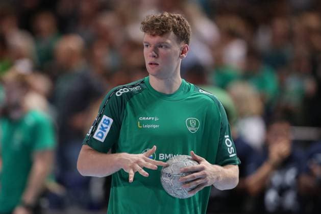 04.09.2025, xtgx, Handball, Daikin HBL, SC DHfK Leipzig - TBV Lemgo Lippe v.l. Tim Hertzfeld (Leipzig, 72) Portrait, Portraet, Einzelbild Leipzig