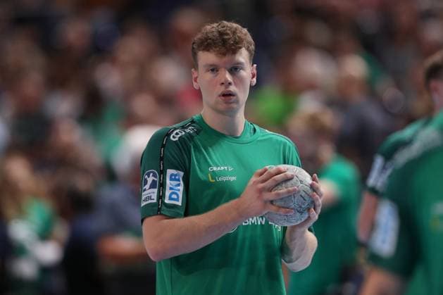 04.09.2025, xtgx, Handball, Daikin HBL, SC DHfK Leipzig - TBV Lemgo Lippe v.l. Tim Hertzfeld (Leipzig, 72) Portrait, Portraet, Einzelbild Leipzig