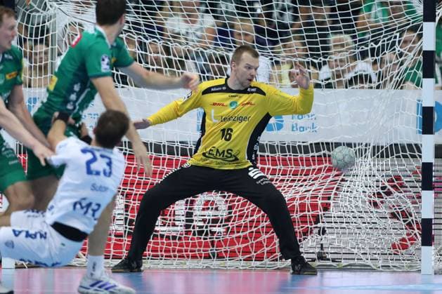 04.09.2025, xtgx, Handball, Daikin HBL, SC DHfK Leipzig - TBV Lemgo Lippe v.l. Tomas Mrkva (Leipzig, 16) Leipzig