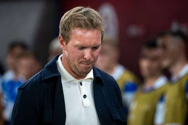 Julian Nagelsmann (Deutschland, Trainer), SVK, Slowakei vs Deutschland, Fussball, UEFA European Qualifiers, 1. Spieltag, Spielzeit 2025 2026, 04.09.2025 SVK, Slowakei vs Deutschland, Fussball, UEFA European Qualifiers, 1. Spieltag, Spielzeit 2025 2026, 04.09.2025 Bratislava *** Julian Nagelsmann Germany, Coach , SVK, Slovakia vs Germany, Football, UEFA European Qualifiers, Matchday 1, Season 2025 2026, 04 09 2025 SVK, Slovakia vs Germany, Football, UEFA European Qualifiers, Matchday 1, Season 2025 2026, 04 09 2025 Bratislava Copyright: xEibner-Pressefoto Memmlerx EP_MMR
