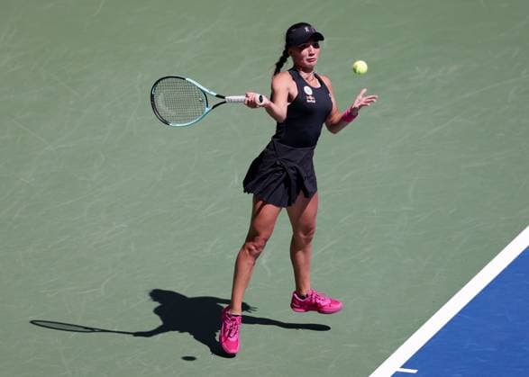Julia Stusek (GER), Maedchen Einzel, Girls Singles, US Open Championships 2023, USTA Billie Jean King National Tennis Center, Flushing Meadows, New York, USA . Copyright: xJuergenxHasenkopfx
