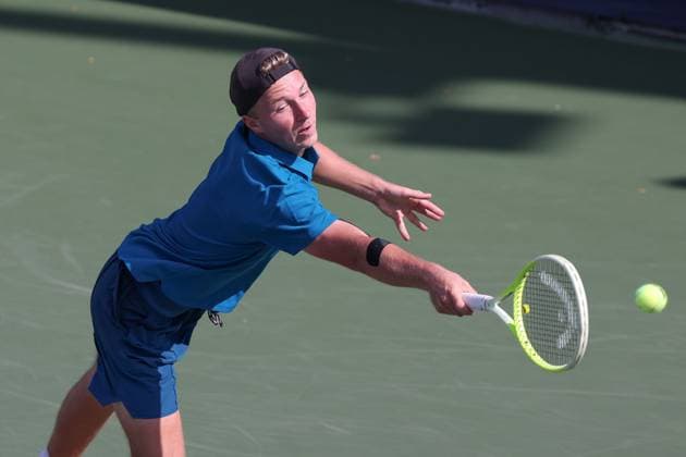 Max Schoenhaus, Jungen Einzel, Boys Singles, US Open Championships 2023, USTA Billie Jean King National Tennis Center, Flushing Meadows, New York, USA . Max Schoenhaus, Jungen Einzel, Boys Singles, US Open Championships 2023, USTA Billie Jean King National Tennis Center, Flushing Meadows, New York, USA . Copyright: xJuergenxHasenkopfx