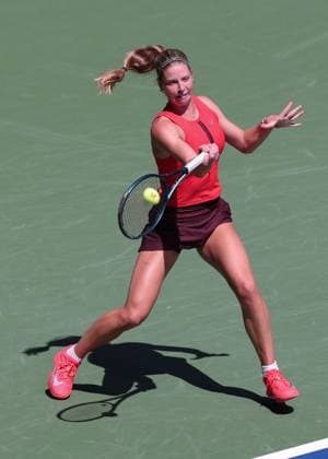 Hannah Klugman (GBR), Maedchen Einzel, Girls Singles, US Open Championships 2023, USTA Billie Jean King National Tennis Center, Flushing Meadows, New York, USA . Copyright: xJuergenxHasenkopfx