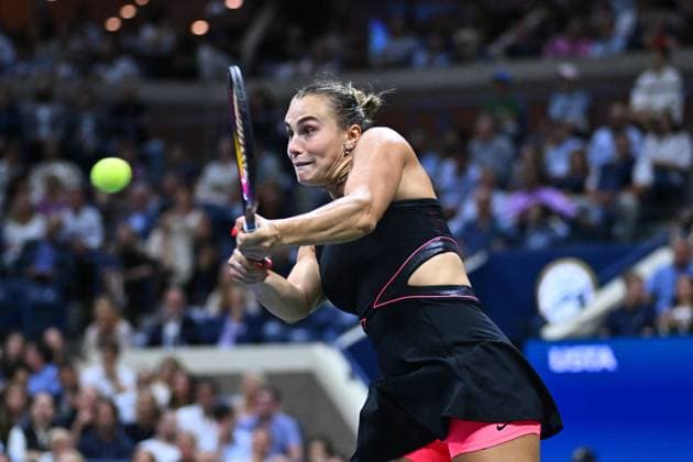 US Open - Aryna Sabalenka Semi Final Aryna Sabalenka (RUS) during her semi final round match at the 2025 US Open at Billie Jean National Tennis Center in New York City, NY, USA, on September 4, 2025. Photo by Corinne Dubreuil ABACAPRESS.COM New York City United States  Copyright: xDubreuilxCorinne ABACAx