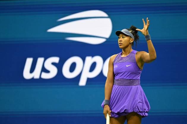 (250905) -- NEW YORK, Sept. 5, 2025 -- Osaka Naomi reacts during the women s singles semifinal match between Amanda Anisimova of the United States and Osaka Naomi of Japan at the 2025 US Open tennis championships in New York, the United States, early Sept. 5, 2025. ) (SP)U.S.-NEW YORK-TENNIS-US OPEN-WOMEN S SINGLES-SEMIFINALS LixRui 
