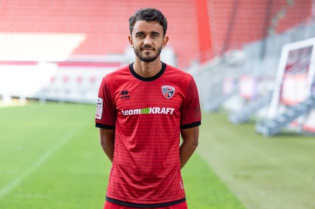 FC Ingolstadt 04; 3.Liga, Porträttermin 2025 2026, Fredrik Carlsen (8, FCI) 3. Liga - FC Ingolstadt 04 Saison 2025 2026 Porträttermin 2025 2026