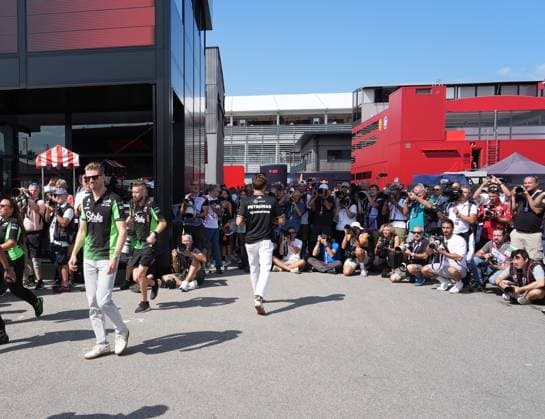 FORMULA 1 PIRELLI GRAN PREMIO D™ITALIA 2025 05.09.2025, Autodromo Nazionale Monza, Monza, FORMULA 1 PIRELLI GRAN PREMIO D™ITALIA 2025 , im Bild Nico Hülkenberg (DEU), Stake F1 Team Kick Sauber, George Russell (GBR), Mercedes-AMG Petronas Formula One Team