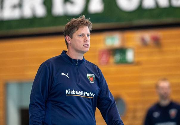 Handball, Herren, Saison 2025 2026, DAIKIN Handball-Bundesliga, Füchse Berlin, Training, Trainer Nicolej Krickau (Füchse Berlin), 05.09.2025, Copyright: xSebastianxRäppold MatthiasxKochx