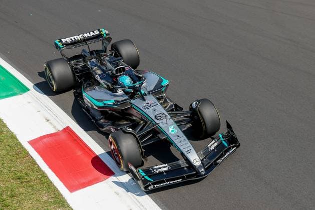 George Russell (Mercedes-AMG Petronas 63), 1 Freies Training, Grosser Preis von Italien, Motorsport, Herren, Formel 1, 05.09.2025 Monza Lombardei Italien
