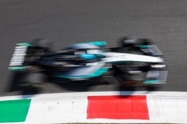 George Russell (Mercedes-AMG Petronas 63), 1 Freies Training, Grosser Preis von Italien, Motorsport, Herren, Formel 1, 05.09.2025 Monza Lombardei Italien