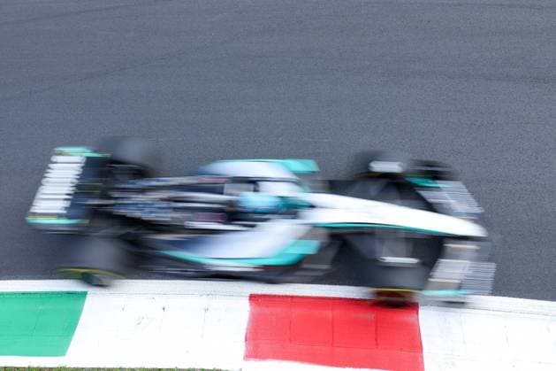 George Russell (Mercedes-AMG Petronas 63), 1 Freies Training, Grosser Preis von Italien, Motorsport, Herren, Formel 1, 05.09.2025 Monza Lombardei Italien