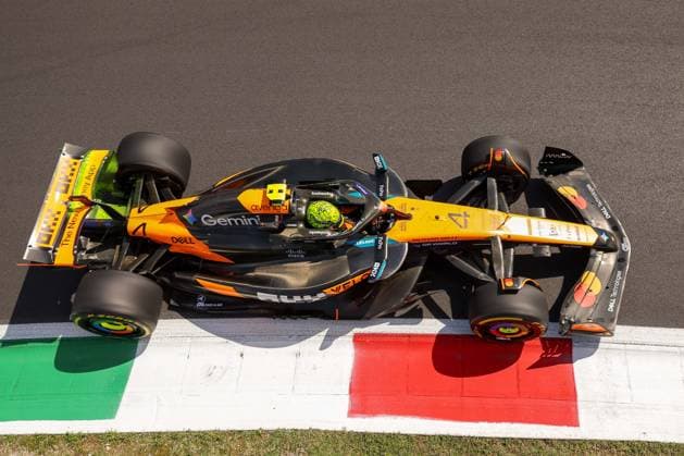 Lando Norris (McLaren Formula 1 Team 4), 1 Freies Training, Grosser Preis von Italien, Motorsport, Herren, Formel 1, 05.09.2025 Monza Lombardei Italien