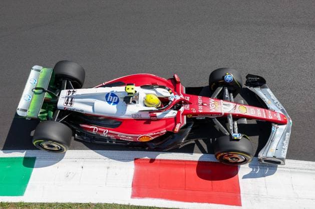 Lewis Hamilton (Scuderia Ferrari HP 44), 1 Freies Training, Grosser Preis von Italien, Motorsport, Herren, Formel 1, 05.09.2025 Monza Lombardei Italien