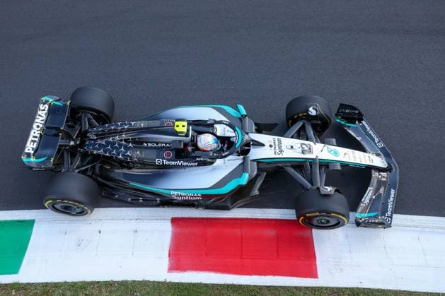 Kimi Antonelli (Mercedes-AMG Petronas 12), 1 Freies Training, Grosser Preis von Italien, Motorsport, Herren, Formel 1, 05.09.2025 Monza Lombardei Italien