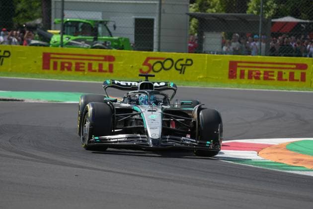 05.09.2025, Autodromo Nazionale Monza, Monza, FORMULA 1 PIRELLI GRAN PREMIO D™ITALIA 2025 , im Bild George Russell (GBR), Mercedes-AMG Petronas Formula One Team (Photo by Hasan Bratic DeFodi Images)