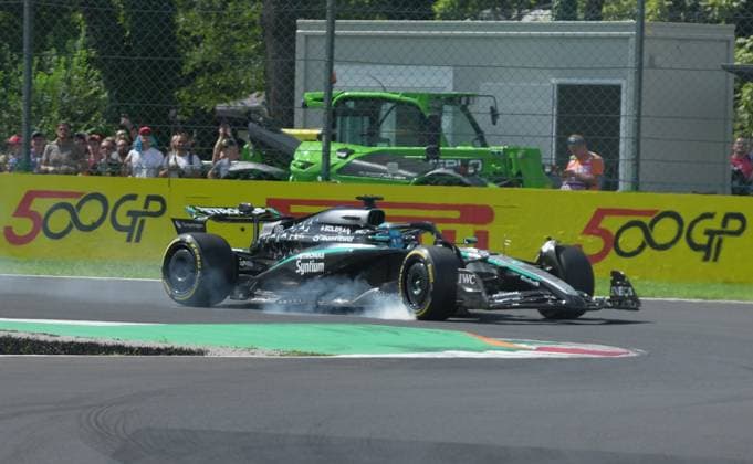 05.09.2025, Autodromo Nazionale Monza, Monza, FORMULA 1 PIRELLI GRAN PREMIO D™ITALIA 2025 , im Bild George Russell (GBR), Mercedes-AMG Petronas Formula One Team (Photo by Hasan Bratic DeFodi Images)
