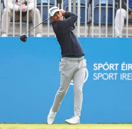 5th September 2025; The K Club, Straffan, County Kildare, Ireland: Amgen Irish Open Golf Second Round; Jason Scrivener of Australia tees off on the 1st hole  PeterxFitzpatrick