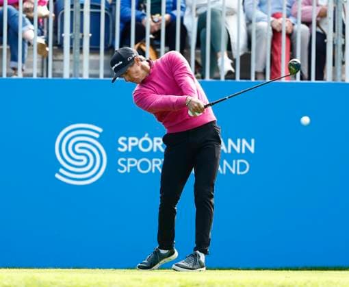 5th September 2025; The K Club, Straffan, County Kildare, Ireland: Amgen Irish Open Golf Second Round; Thorbjorn Olesen of Denmark tees off on the 1st hole  PeterxFitzpatrick
