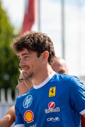 Charles Leclerc (MON) arrives at the F1 GP of Italy at Monza Circuit on September 5, 2025 in Monza, Italy. during Pirelli Gran Premio d Italia 2025, Formula 1 Championship in Monza, Italy, September 05 2025  Copyright: xFedericoxManoni IPAxSportx xipa-agency.netx xx IPA_64210406 IPA_Agency_IPA64210406