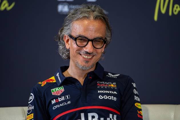 Formel 1 GP Italien Monza, Freitag, 05.09.2025 Laurent Mekies, Teamchef Oracle Red Bull Racing in der Pressekonferenz; Formel 1 GP Italien Monza, Freitag, 05.09.2025 Copyright: xBEAUTIFULxSPORTS Erlhofx