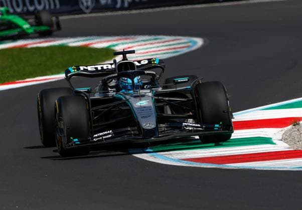63 George Russell (GBR, Mercedes-AMG Petronas F1 Team), F1 Grand Prix of Italy at Autodromo Nazionale Monza on September 5, 2025 in Monza, Italy. (Photo by HOCH ZWEI) Monza Italy