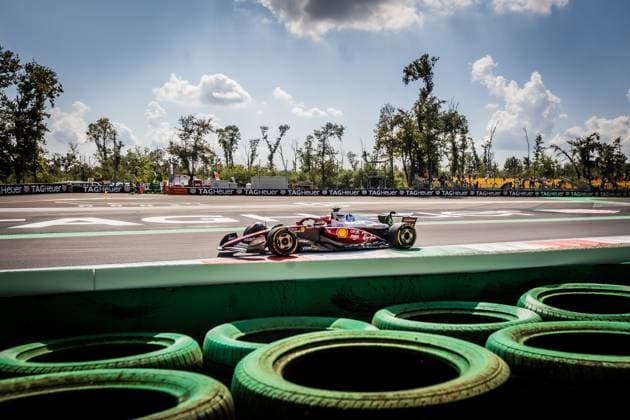 F1 ITALIAN GRAND PRIX FRIDAY Charles Leclerc of Monaco and Scuderia Ferrari during friday s practice of the F1 Grand Prix of Italy - Formula 1 Pirelli Gran Premio D Italia 2025 at Autodromo Nazionale Monza Circuit on September 05, 2025, in Monza, Italy. Copyright: xx 080A4295