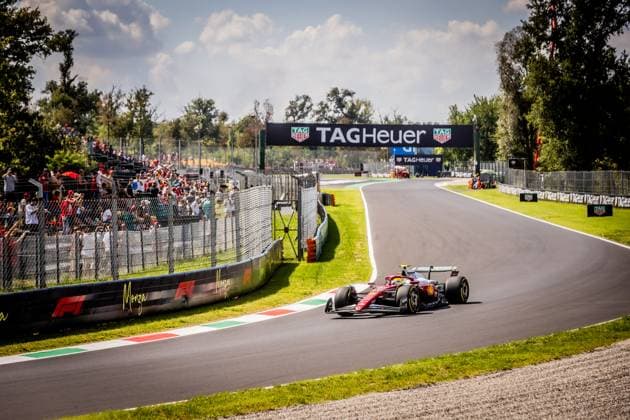 F1 ITALIAN GRAND PRIX FRIDAY Lewis Hamilton of Great Britain and Scuderia Ferrari during friday s practice of the F1 Grand Prix of Italy - Formula 1 Pirelli Gran Premio D Italia 2025 at Autodromo Nazionale Monza Circuit on September 05, 2025, in Monza, Italy. Copyright: xx 080A4385