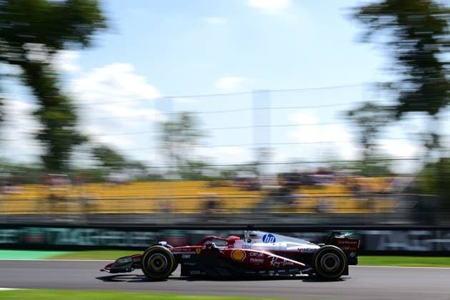 F1 Grand Prix of Italy - Practice Charles Leclerc of Scuderia Ferrari drives during the free practice of the Italian GP, the 16th round of the Formula 1 World Championship, WM, Weltmeisterschaft at Autodromo Nazionale di Monza in Monza, Lombardy, Italy, on September 5, 2025. Monza Lombardy Italy  Copyright: xAndreaxDiodatox originalFilename:diodato-formula1250905_npWF7.jpg