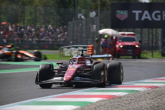 F1 Grand Prix of Italy - Practice Charles Leclerc of Scuderia Ferrari drives during the free practice of the Italian GP, the 16th round of the Formula 1 World Championship, WM, Weltmeisterschaft in Autodromo Nazionale di Monza, Monza, Lombardy, Italy, on September 5, 2025. Monza Lombardy Italy  Copyright: xAndreaxDiodatox originalFilename:diodato-formula1250905_np3fQ.jpg