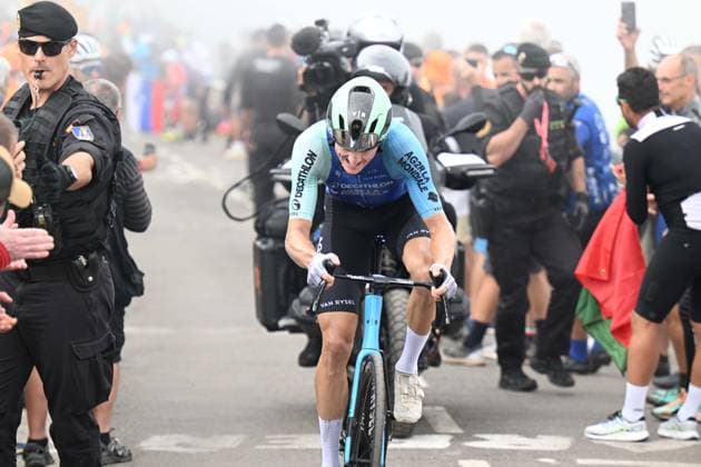 05-09-2025 Vuelta A Espana; Tappa 13 Cabezon De La Sal - Alto De L angliru; 2025, Decathlon - Ag2r La Mondiale; Gall, Felix; Alto De L angliru; 