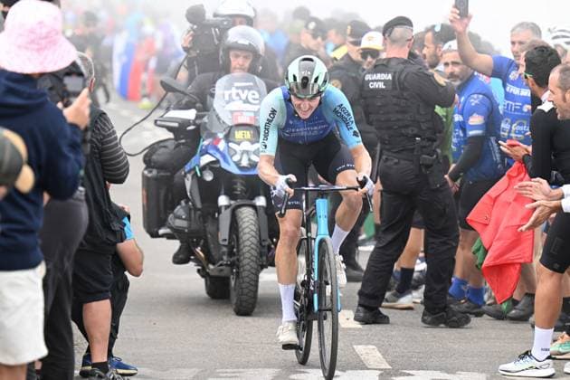 05-09-2025 Vuelta A Espana; Tappa 13 Cabezon De La Sal - Alto De L angliru; 2025, Decathlon - Ag2r La Mondiale; Gall, Felix; Alto De L angliru; 