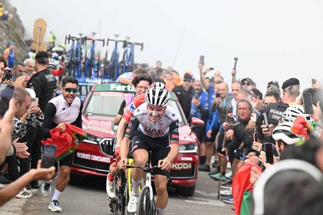 05-09-2025 Vuelta A Espana; Tappa 13 Cabezon De La Sal - Alto De L angliru; 2025, Uae Team Emirates - Xrg; Almeida, Joao; Alto De L angliru; 