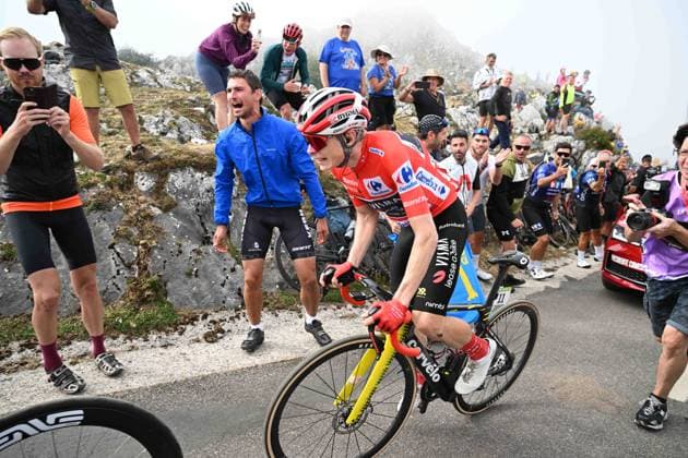 05-09-2025 Vuelta A Espana; Tappa 13 Cabezon De La Sal - Alto De L angliru; 2025, Visma - Lease A Bike; Vingegaard, Jonas; Alto De L angliru; 