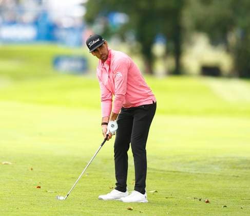 5th September 2025; The K Club, Straffan, County Kildare, Ireland: Amgen Irish Open Golf Second Round; Rafa Cabrera Bello of Spain get ready to play his second shot on the 9th fairway  PeterxFitzpatrick