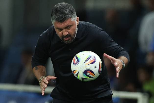 Football world cup: European FIFA World Cup, WM, Weltmeisterschaft, Fussball 2026 Qualifier match between Italy and Estonia Bergamo, Italy September 5, 2025: Gennaro Gattuso coach of Italy seen in action during the European Fifa World Cup 2026 Qualifier match between Italy and Estonia at Gewiss Stadium. Bergamo Gewiss Stadium italy italy Copyright: xmarcoxiacobucci
